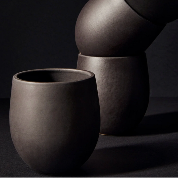 Stoneware Cup Black